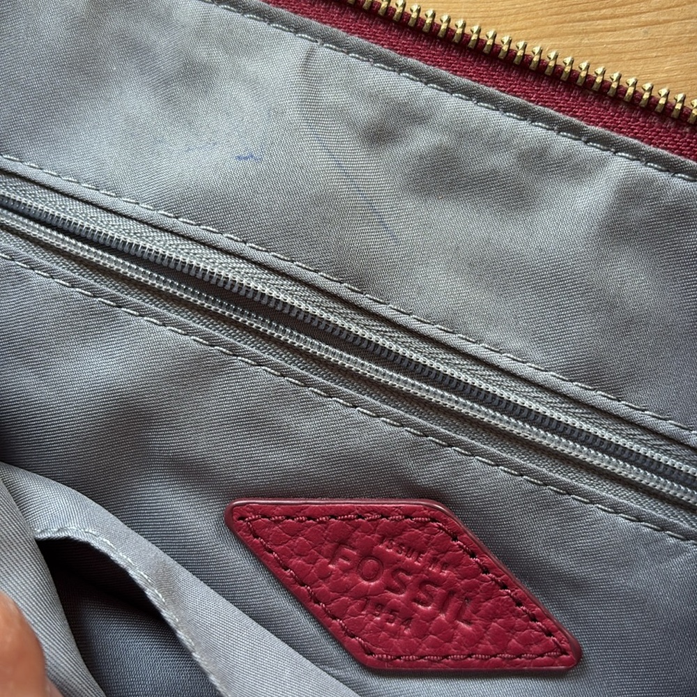 Fossil Elise Crossbody Bag Purse Red EUC - Picture 8 of 14